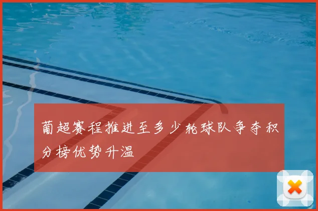 葡超赛程推进至多少轮球队争夺积分榜优势升温